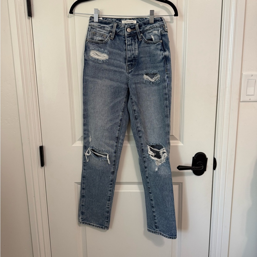 Pacsun Jeans- Distressed Blue Jeans.